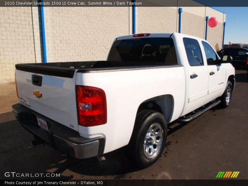 Summit White / Dark Titanium 2010 Chevrolet Silverado 1500 LS Crew Cab