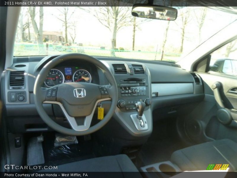 Polished Metal Metallic / Black 2011 Honda CR-V EX 4WD