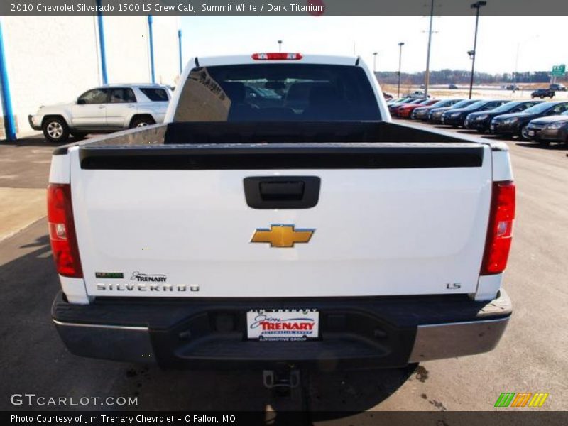 Summit White / Dark Titanium 2010 Chevrolet Silverado 1500 LS Crew Cab