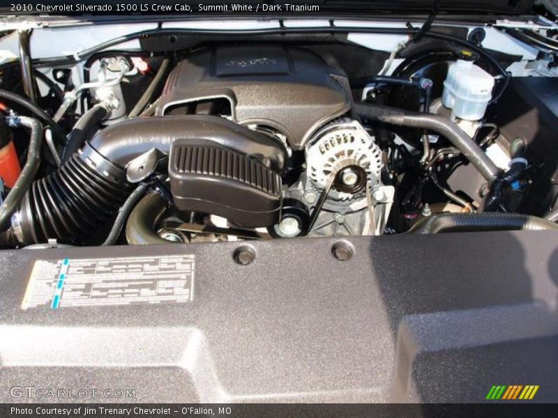 Summit White / Dark Titanium 2010 Chevrolet Silverado 1500 LS Crew Cab