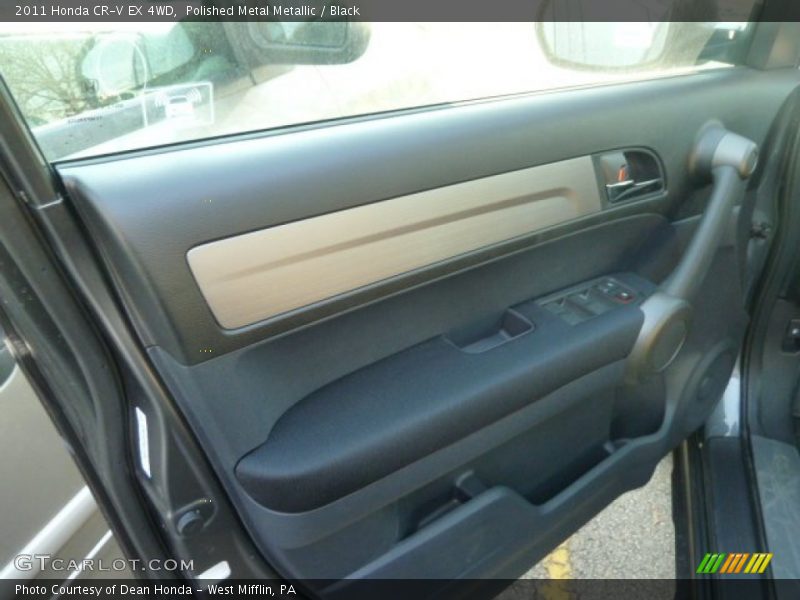 Polished Metal Metallic / Black 2011 Honda CR-V EX 4WD