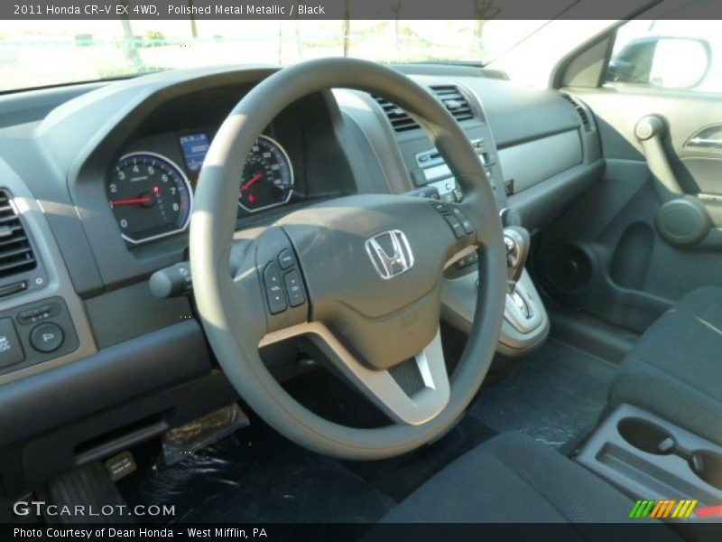 Polished Metal Metallic / Black 2011 Honda CR-V EX 4WD