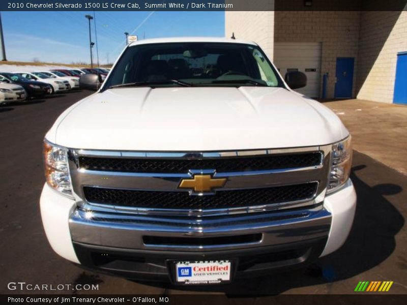 Summit White / Dark Titanium 2010 Chevrolet Silverado 1500 LS Crew Cab