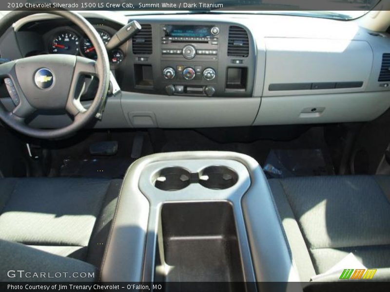 Summit White / Dark Titanium 2010 Chevrolet Silverado 1500 LS Crew Cab