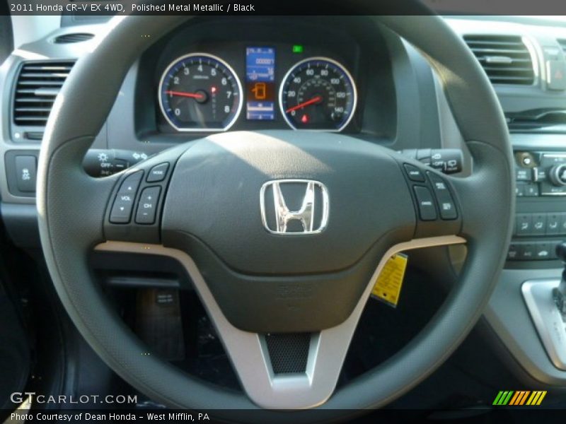 Polished Metal Metallic / Black 2011 Honda CR-V EX 4WD
