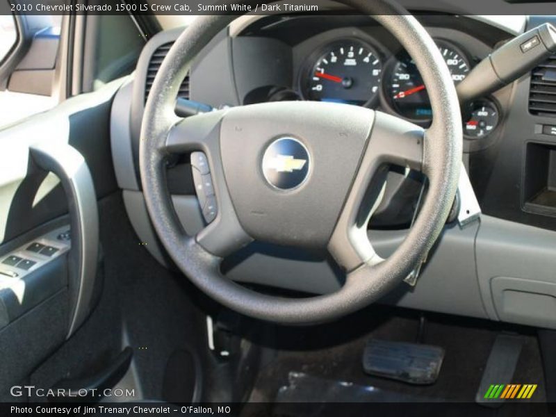 Summit White / Dark Titanium 2010 Chevrolet Silverado 1500 LS Crew Cab