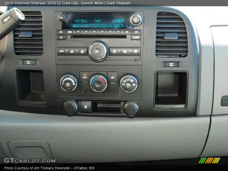 Summit White / Dark Titanium 2010 Chevrolet Silverado 1500 LS Crew Cab