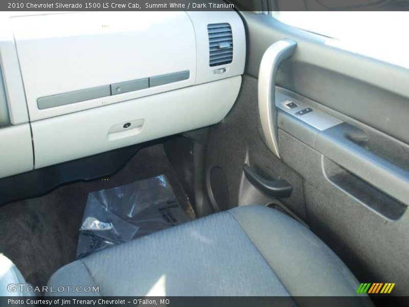 Summit White / Dark Titanium 2010 Chevrolet Silverado 1500 LS Crew Cab