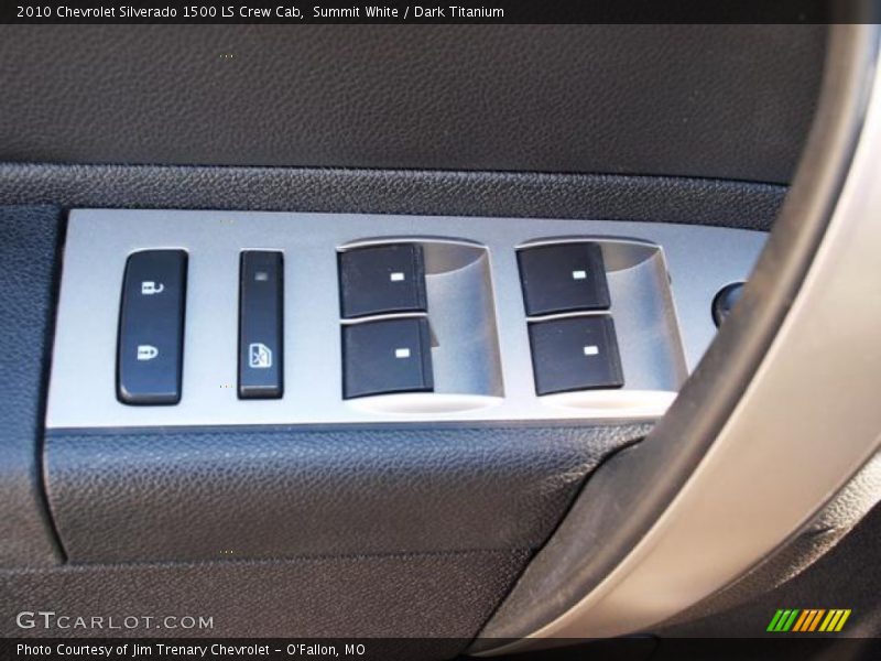 Summit White / Dark Titanium 2010 Chevrolet Silverado 1500 LS Crew Cab