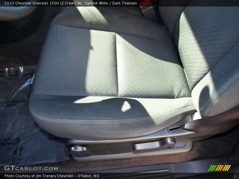 Summit White / Dark Titanium 2010 Chevrolet Silverado 1500 LS Crew Cab