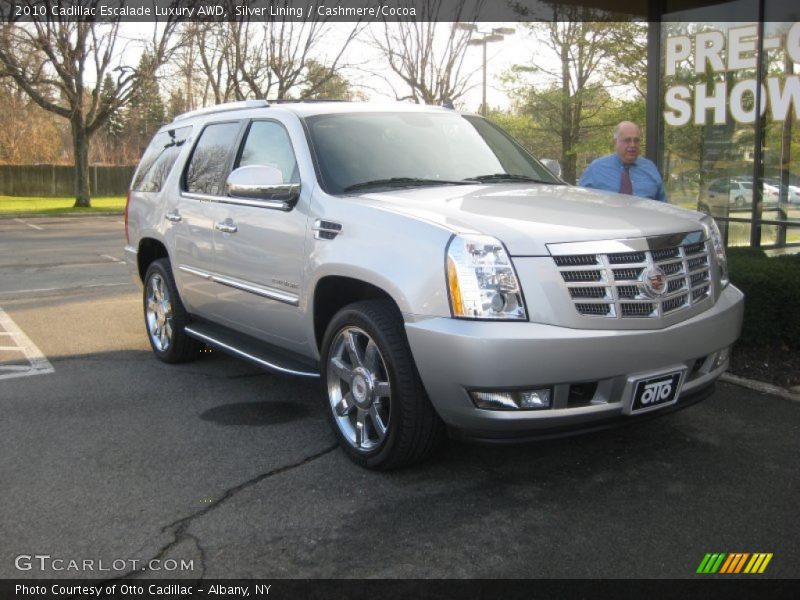 Silver Lining / Cashmere/Cocoa 2010 Cadillac Escalade Luxury AWD