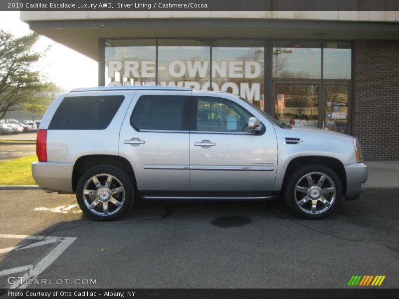 Silver Lining / Cashmere/Cocoa 2010 Cadillac Escalade Luxury AWD