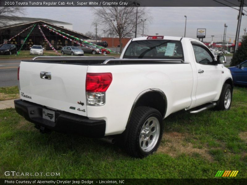 Super White / Graphite Gray 2010 Toyota Tundra Regular Cab 4x4
