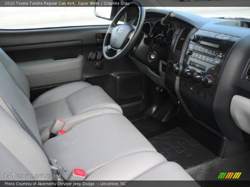 Super White / Graphite Gray 2010 Toyota Tundra Regular Cab 4x4