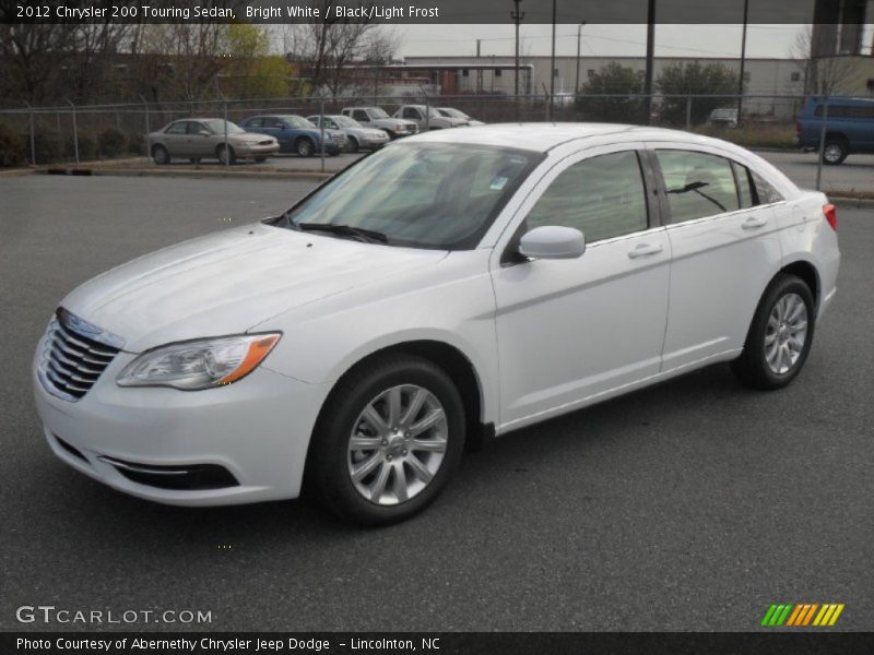 Bright White / Black/Light Frost 2012 Chrysler 200 Touring Sedan