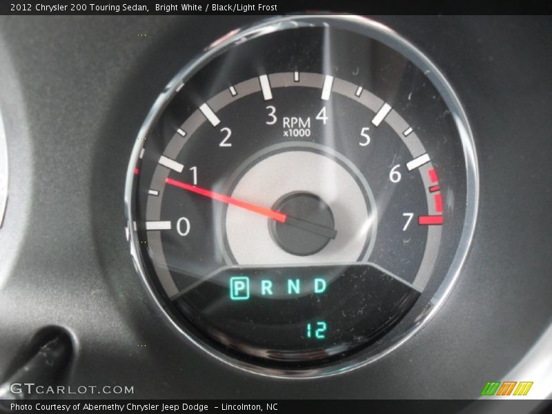 Bright White / Black/Light Frost 2012 Chrysler 200 Touring Sedan