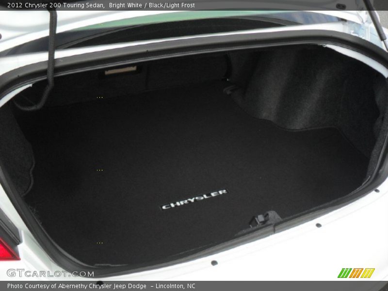 Bright White / Black/Light Frost 2012 Chrysler 200 Touring Sedan