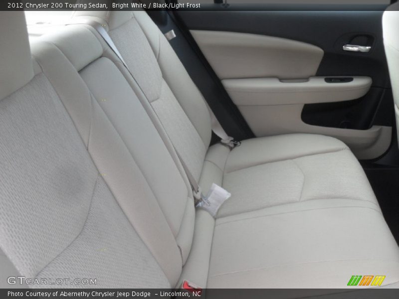 Bright White / Black/Light Frost 2012 Chrysler 200 Touring Sedan