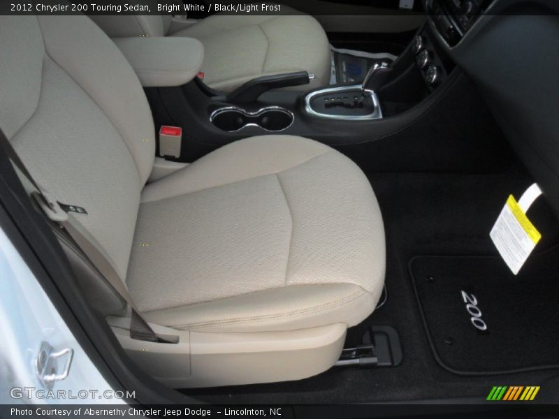 Bright White / Black/Light Frost 2012 Chrysler 200 Touring Sedan