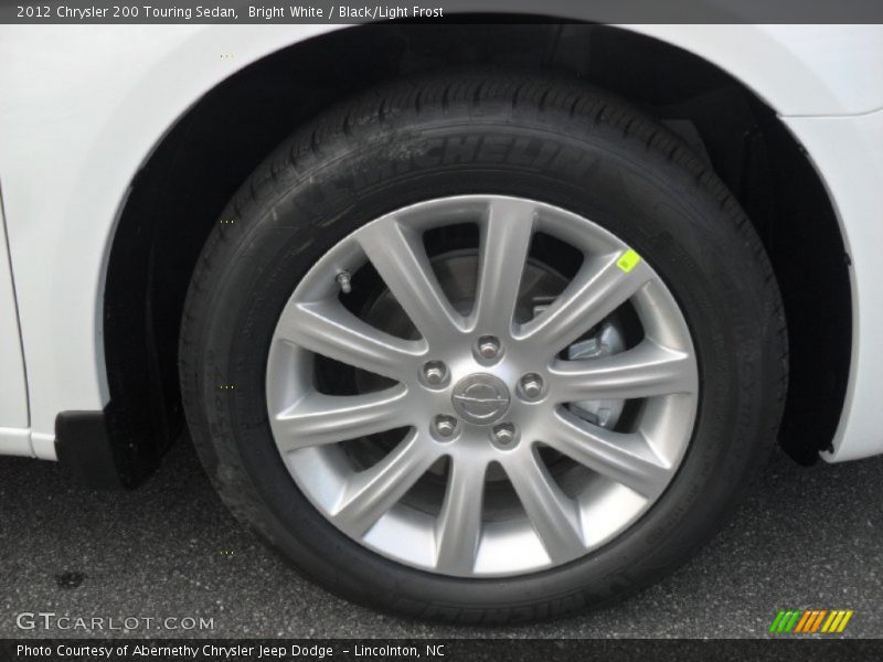 Bright White / Black/Light Frost 2012 Chrysler 200 Touring Sedan