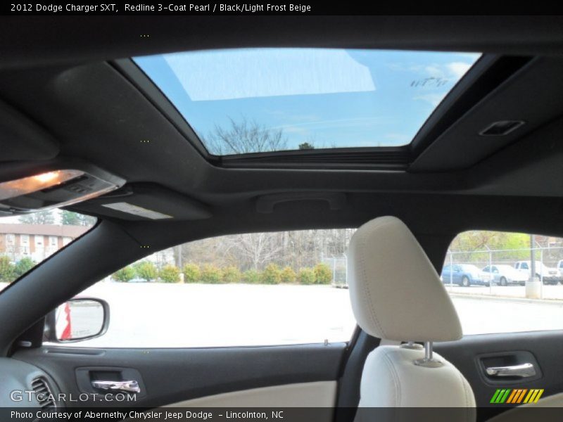 Sunroof of 2012 Charger SXT