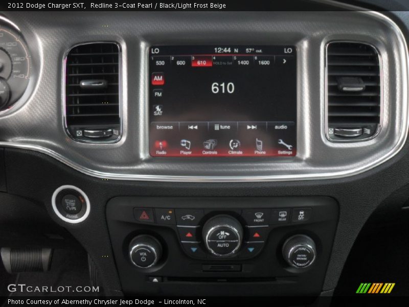 Redline 3-Coat Pearl / Black/Light Frost Beige 2012 Dodge Charger SXT