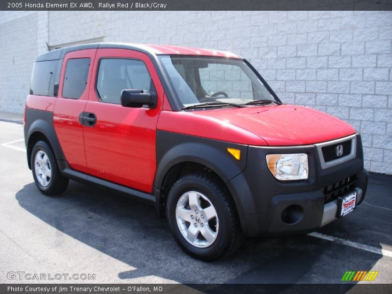 Rallye Red / Black/Gray 2005 Honda Element EX AWD