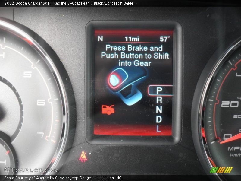 Redline 3-Coat Pearl / Black/Light Frost Beige 2012 Dodge Charger SXT