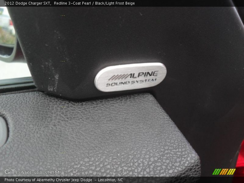 Redline 3-Coat Pearl / Black/Light Frost Beige 2012 Dodge Charger SXT