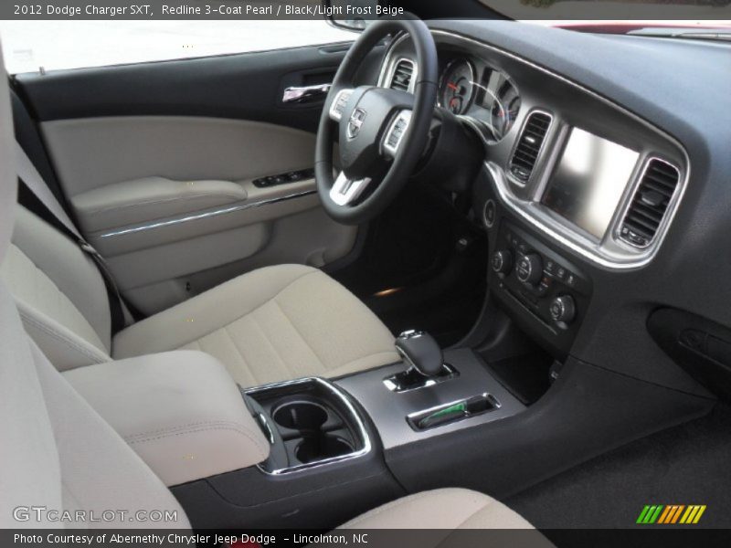Redline 3-Coat Pearl / Black/Light Frost Beige 2012 Dodge Charger SXT