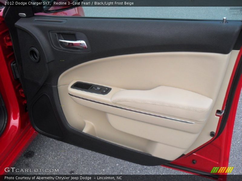 Redline 3-Coat Pearl / Black/Light Frost Beige 2012 Dodge Charger SXT