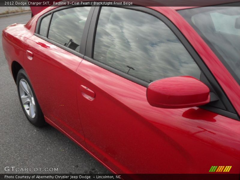 Redline 3-Coat Pearl / Black/Light Frost Beige 2012 Dodge Charger SXT