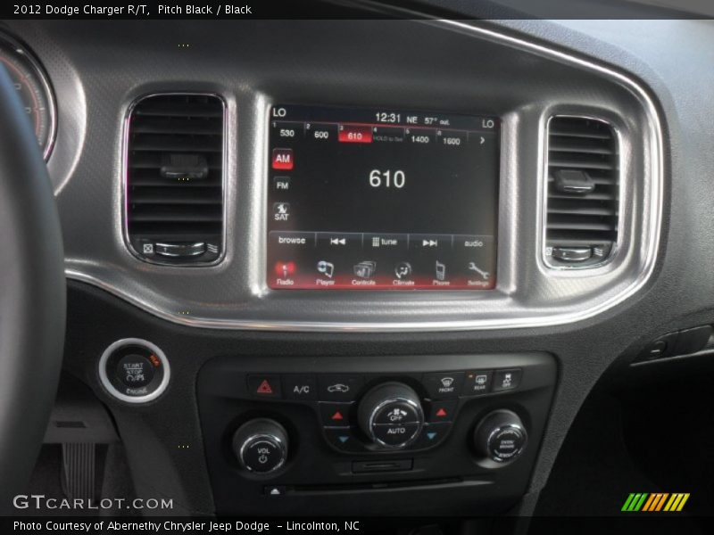 Pitch Black / Black 2012 Dodge Charger R/T