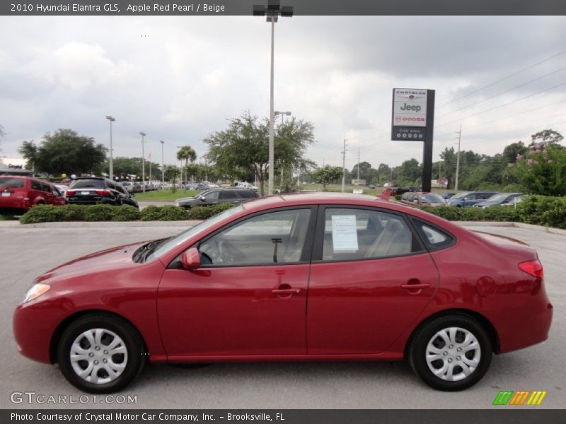 Apple Red Pearl / Beige 2010 Hyundai Elantra GLS
