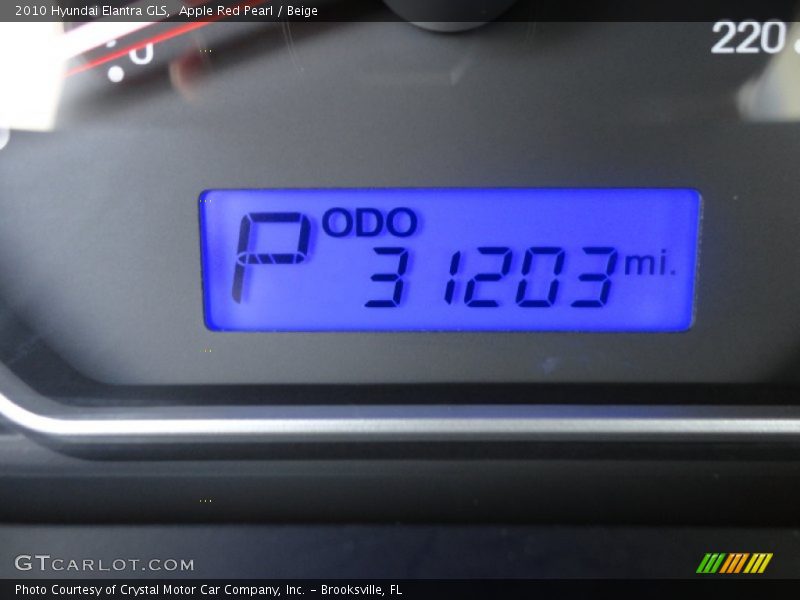 Apple Red Pearl / Beige 2010 Hyundai Elantra GLS