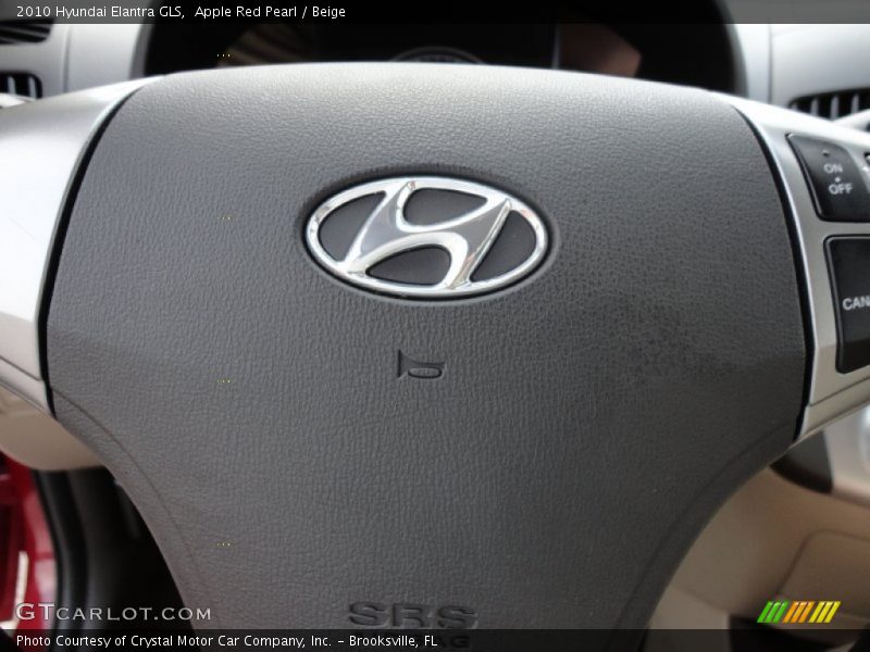 Apple Red Pearl / Beige 2010 Hyundai Elantra GLS