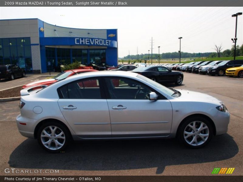 Sunlight Silver Metallic / Black 2009 Mazda MAZDA3 i Touring Sedan