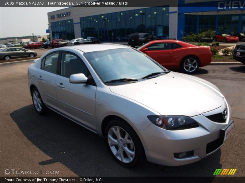 Sunlight Silver Metallic / Black 2009 Mazda MAZDA3 i Touring Sedan