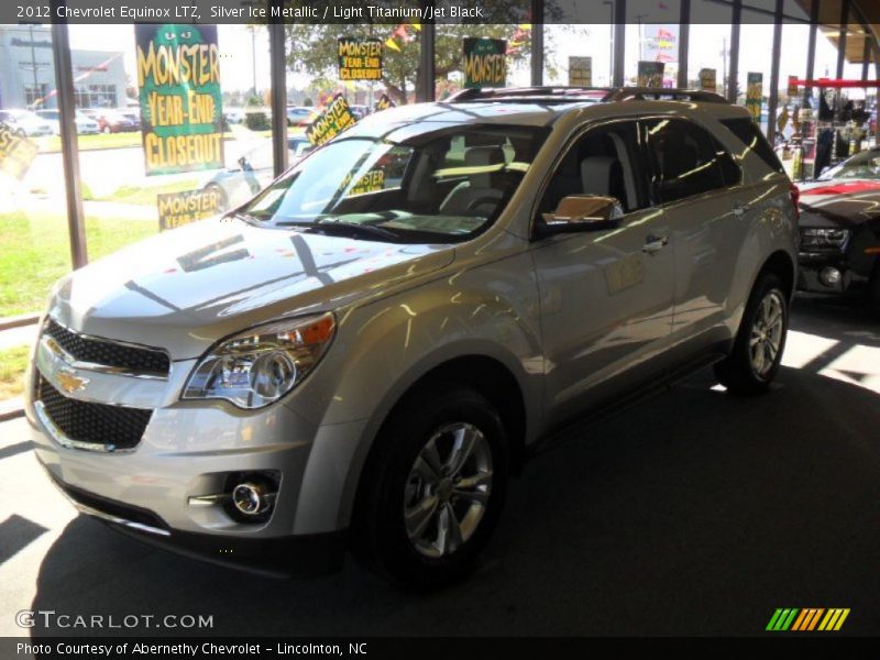 Silver Ice Metallic / Light Titanium/Jet Black 2012 Chevrolet Equinox LTZ