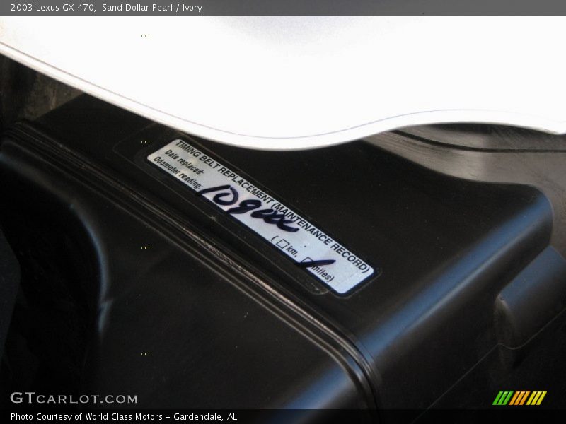 Sand Dollar Pearl / Ivory 2003 Lexus GX 470