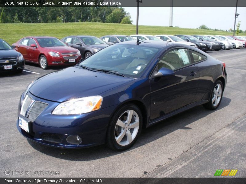 Midnight Blue Metallic / Light Taupe 2008 Pontiac G6 GT Coupe