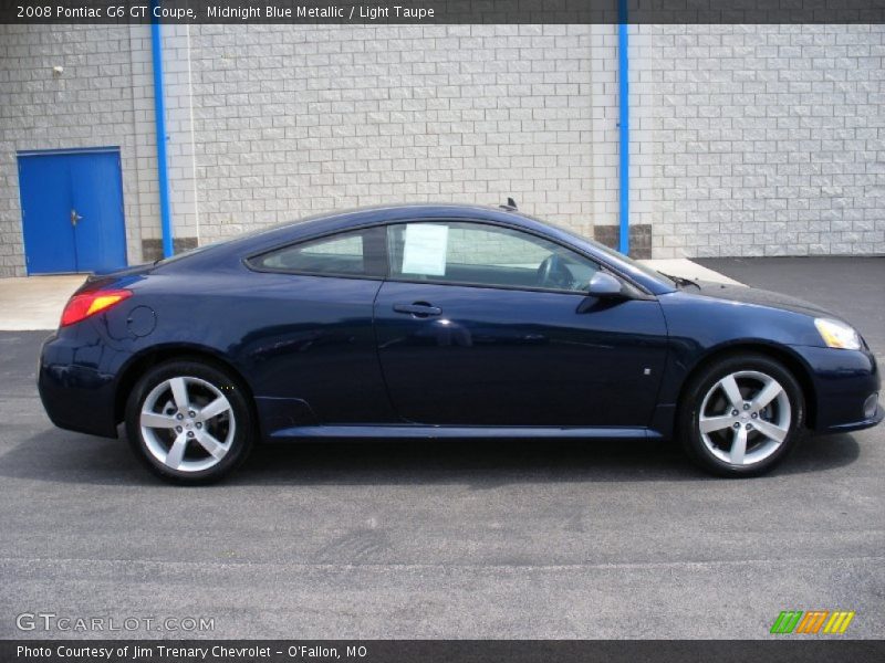 Midnight Blue Metallic / Light Taupe 2008 Pontiac G6 GT Coupe