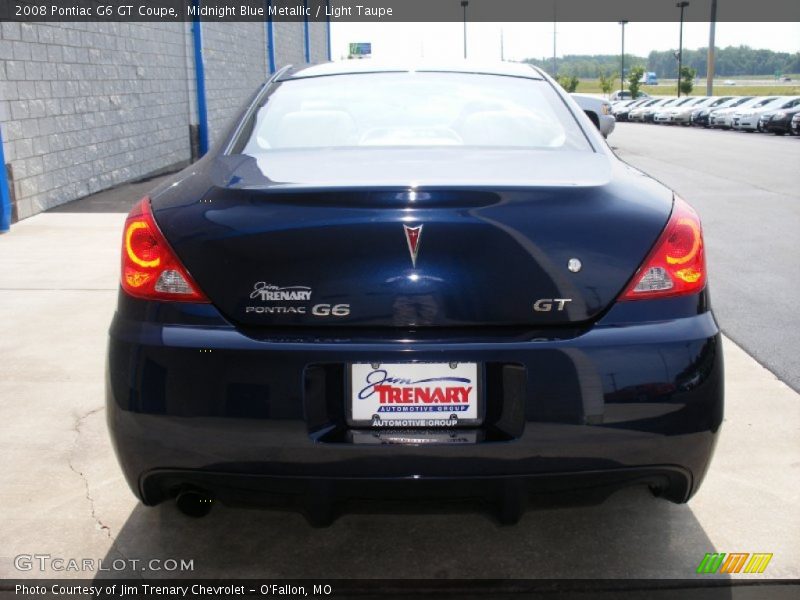Midnight Blue Metallic / Light Taupe 2008 Pontiac G6 GT Coupe