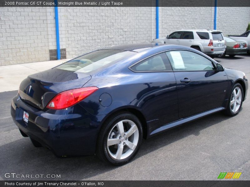 Midnight Blue Metallic / Light Taupe 2008 Pontiac G6 GT Coupe