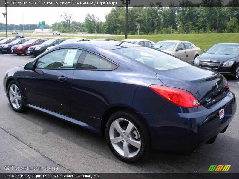 Midnight Blue Metallic / Light Taupe 2008 Pontiac G6 GT Coupe
