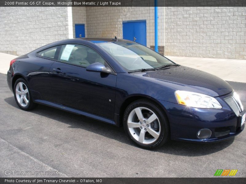 Midnight Blue Metallic / Light Taupe 2008 Pontiac G6 GT Coupe