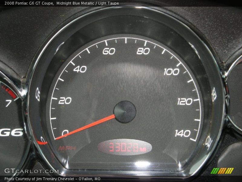 Midnight Blue Metallic / Light Taupe 2008 Pontiac G6 GT Coupe