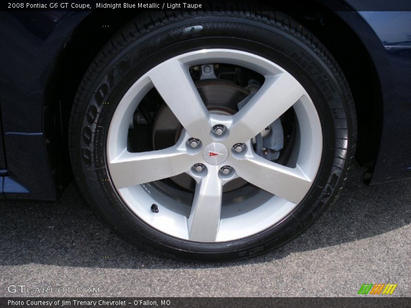 Midnight Blue Metallic / Light Taupe 2008 Pontiac G6 GT Coupe