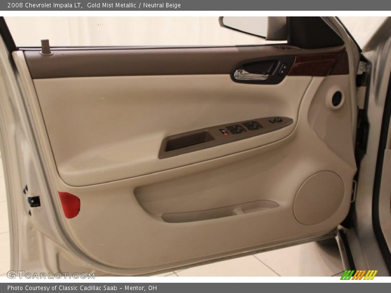 Gold Mist Metallic / Neutral Beige 2008 Chevrolet Impala LT