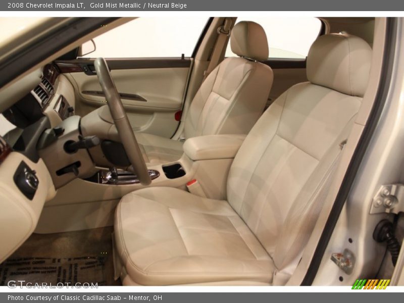 Gold Mist Metallic / Neutral Beige 2008 Chevrolet Impala LT